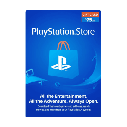 Playstation USA 75 USD - Tarjeta de regalo para la tienda de Playstation