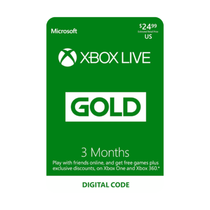 Xbox Live Gold 3 Meses - Suscripción para multijugador y ofertas exclusivas