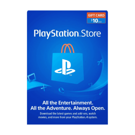 Playstation USA 10 USD - Tarjeta de regalo para la tienda de Playstation.