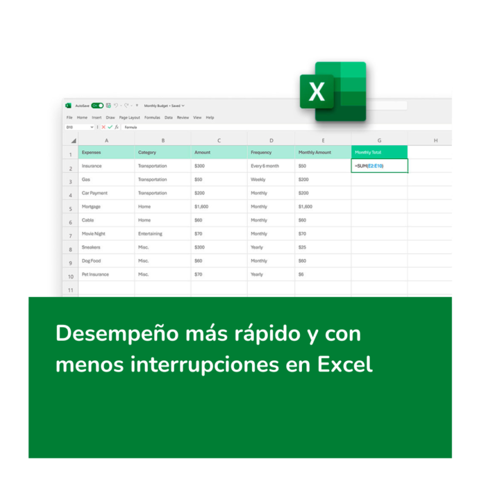 Licencia Aplicación Excel 2024